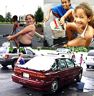 Girl Scouts Charity Carwash for SSD